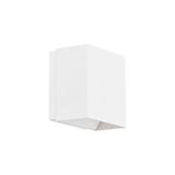 dweLED 1 - Light LED Dimmable Flush Mount Sconce Metal in White | 5 H x 3 W x 5 D in | Wayfair WS-45105-35-WT