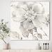 East Urban Home Indigold Grey Peonies II - Wrapped Canvas Painting Print Canvas in Gray | 46 H x 46 W x 1.5 D in | Wayfair