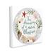 Stupell Industries Dreaming of Warm Christmas Nautical Beach Holiday Phrase by Victoria Barnes - Graphic Art Print Canvas in White | Wayfair