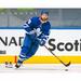 T.J. Brodie Toronto Maple Leafs Unsigned Blue Jersey Skating with Puck vs. Montreal Canadiens Photograph