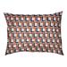 Wrought Studio™ Favreau Football Luxury Outdoor Dog Pillow Metal in Orange/Blue/White | 5 H x 40 W x 30 D in | Wayfair