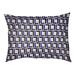 Wrought Studio™ Bonheur Football Luxury Indoor Dog Pillow Metal in White/Black/Indigo | 6 H x 50 W x 40 D in | Wayfair