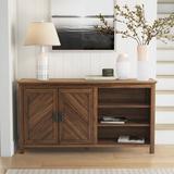 Highland Dunes Anabeth 58" Wide Sideboard Wood in Brown | 31 H x 58 W x 16 D in | Wayfair E27955281B564AADAE9137878206D5D9