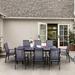 Lark Manor™ Alyah Rectangular 8 - Person 83.8" Long Aluminum Outdoor Dining Set Metal in Black | Wayfair F9CBFF2F28174FE6ADC24F2293DDBE87