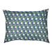 Wrought Studio™ Tuileries Football Luxury Outdoor Dog Pillow Polyester in Green/White/Blue | 4 H x 28 W x 18 D in | Wayfair