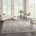 Brown 126 x 94 x 0.61 in Area Rug - 17 Stories Ryanne Abstract Gray/Beige Area Rug Polyester | 126 H x 94 W x 0.61 D in | Wayfair