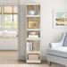 Latitude Run® Aleitha 71.97" H x 17.13" W Standard Bookcase Wood in White | 71.97 H x 17.13 W x 11.89 D in | Wayfair