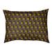 Wrought Studio™ Bonheur Football Luxury Indoor Dog Pillow Metal in Black/Indigo | 5 H x 40 W x 30 D in | Wayfair 0AD9F0EB01F84AD5B3F539E6A699A033