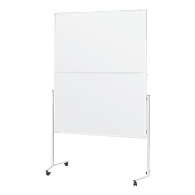 Moderationswand zusammenklappbar Karton 120/150 cm grau, Magnetoplan, 198 cm