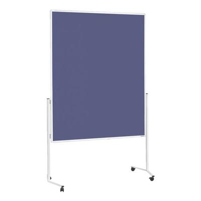 Moderationswand Filz 120/150 cm blau, Magnetoplan, 198 cm