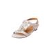 Extra Wide Width Women's The Carina Slingback by Comfortview in Silver (Size 9 WW)