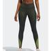 Adidas Pants & Jumpsuits | Adidas Believe This Shiny 7/8 High Rise | Color: Green | Size: L