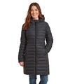 TOG 24 Seamer Womens Long Winter Hooded Down Jacket Ultrawarm and Lightweight Grey Marl