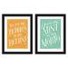 East Urban Home You Put the Bubbles in My Belini & You're the Mint on My Mojito - 2 Piece Print Set on Canvas in Brown | Wayfair