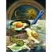 Charlton Home® Runaway Time - Graphic Art Print on Canvas in White/Yellow | 43 H x 33 W x 2 D in | Wayfair 525DA0107CC9471AB053FBF5D8A4EA29