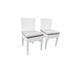 Latitude Run® Jedadia Patio Dining Side Chair Wicker/Rattan in White | 35 H x 20 W x 18 D in | Wayfair 67827082FC7B43B588C52735F77B826E