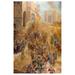 Bloomsbury Market The Exodus & the Babylonian Exile of Israel - Painting Print on Canvas in Blue/Yellow | 63 H x 43 W x 2 D in | Wayfair