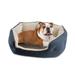 Tucker Murphy Pet™ Creedmoor Cozy Cuddler Pet Bolster Polyester in Blue | 12 H x 33 W x 27 D in | Wayfair 06CD9894352F4F5D8CEABFDCC2F71CD7