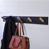 Latitude Run® Jeeda Solid Wood 5 - Hook Wall Mounted Coat Rack Wood in Brown | 4 H x 36 W x 3.75 D in | Wayfair 508306811E5D4867A4A49373A75E6B88