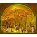 Bloomsbury Market Jerusalem of Gold - Painting Print on Canvas in White | 24 H x 36 W x 2 D in | Wayfair 4FDAFB34CD554A0DA499E1042481D649