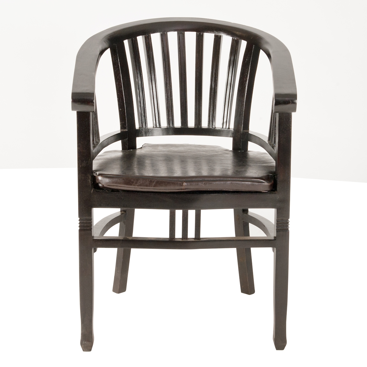 SIT Möbel Armlehnstuhl aus Mahagoni in einem antikfinish|B60 x T61 x H87 cm|09569-30|Serie SAMBA Image