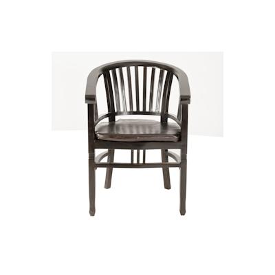 SIT Möbel Armlehnstuhl aus Mahagoni in einem antikfinish|B60 x T61 x H87 cm|09569-30|Serie SAMBA