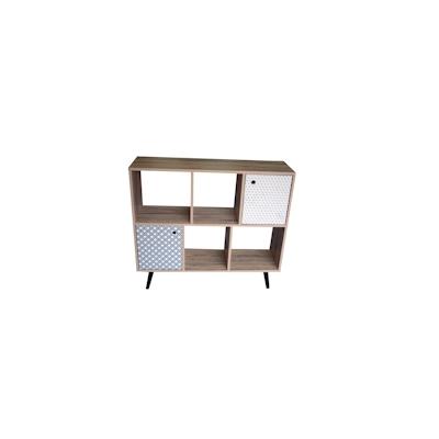 SIT Möbel Sideboard MDF | L 98,5 x B 29 x H 87 cm | white wash / blau, weiß | 11709-95 | Serie MAILBOX