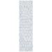 Gray 108 x 27 x 0.28 in Indoor Area Rug - George Oliver Gerad Geometric Handmade Tufted Wool Area Rug Wool | 108 H x 27 W x 0.28 D in | Wayfair