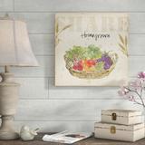 August Grove® Farmers Feast I by Anne Tavoletti - Unframed Graphic Art Print on Canvas in Green | 20 H x 20 W x 1.25 D in | Wayfair