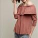 Anthropologie Tops | Anthropologie Dolan Charla Off-The-Shoulder Top | Color: Pink/Red | Size: M