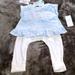 Jessica Simpson Matching Sets | Jessica Simpson Baby 2 Piece Outfit | Color: Blue/Cream | Size: 18mb