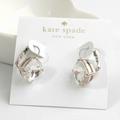 Kate Spade Jewelry | Kate Spade Clear Crystal Silver-Tone Drop Earrings | Color: Silver/White | Size: Os