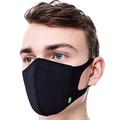 AIRINUM Lite Air Mask, Reusable Face Mask with 5-Layer Filter for Men, Women and Kids | Fashion Cover Washable Cloth Face Mask with 2 Filters (M, Storm Black)