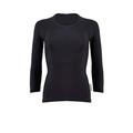 Proskins Women's Slim 3/4 Length Sleeve Anti Cellulite Compression Top T-Shirt, Black, 10