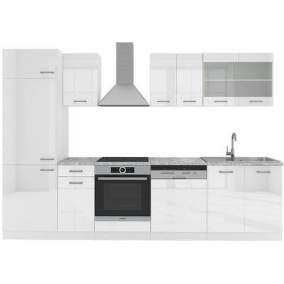Vicco - Küchenzeile R-Line, Weiß Hochglanz/Weiß, 300 cm ohne Arbeitsplatte Image