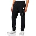 Champion Herren Legacy Classic Logo Jogginghosen, Schwarz, L Slim EU