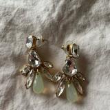 J. Crew Jewelry | Jcrew Costume Jewelry Green And Gold Earrings | Color: Gold/Green | Size: Os