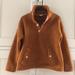 J. Crew Jackets & Coats | J Crew Fleece Pullover | Color: Orange | Size: Xs