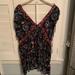 Free People Tops | Free People Navy Floral Top | Color: Black/Blue | Size: S