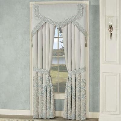 Avalon Cornice Valance Set Oyster Three Piece Set, Three Piece Set, Oyster