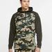 Nike Shirts | Men's Nike Therma Camo Pullover Hoddie Sweatshirt | Color: Green/Tan | Size: Various