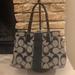 Coach Bags | Coach Signature Stripe Satchel 13533- Price Firm | Color: Black/Gray | Size: Os