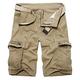 AKARMY Men's Lightweight Cargo Shorts Utility Work Short Outdoor Cotton Twill Shorts with 8 Pockets K038 Khaki