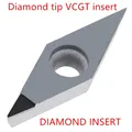 Vcmt110304 insert en carbure de diamant cnc VCGT VCMW110308 VCMT insert PCD outils de tournage