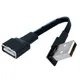 Câble adaptateur d'extension coudé USB 2.0 A mâle vers femelle USB 2.0 mâle vers 600 droite