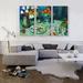 ARTCANVAS Still Life the Dessert 1901 by Pablo Picasso - 3 Piece Wrapped Canvas Painting Print Set Metal in Blue/Green | Wayfair PICASS48-3S-60x40