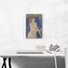 ARTCANVAS Ketch of the Model Posing 1893 by Edvard Munch - Wrapped Canvas Painting Print Canvas, Wood in Blue | 18 H x 12 W x 0.75 D in | Wayfair