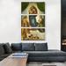 ARTCANVAS Sistine Madonna 1513 by Raphael - 3 Piece Wrapped Canvas Painting Print Set Metal | 60 H x 40 W x 1.5 D in | Wayfair RAPHAE30-3L-60x40