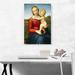 ARTCANVAS The Small Cowper Madonna 1505 by Raphael - Wrapped Canvas Painting Print Canvas, Wood in Blue/Green/Red | 26 H x 18 W x 1.5 D in | Wayfair