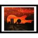 Buy Art For Less Guitar City by Ed Capeau - Painting Print Paper in Black/Red | 13.5 H x 16.5 W x 1 D in | Wayfair IF EDC369 14x11 1.25 Black